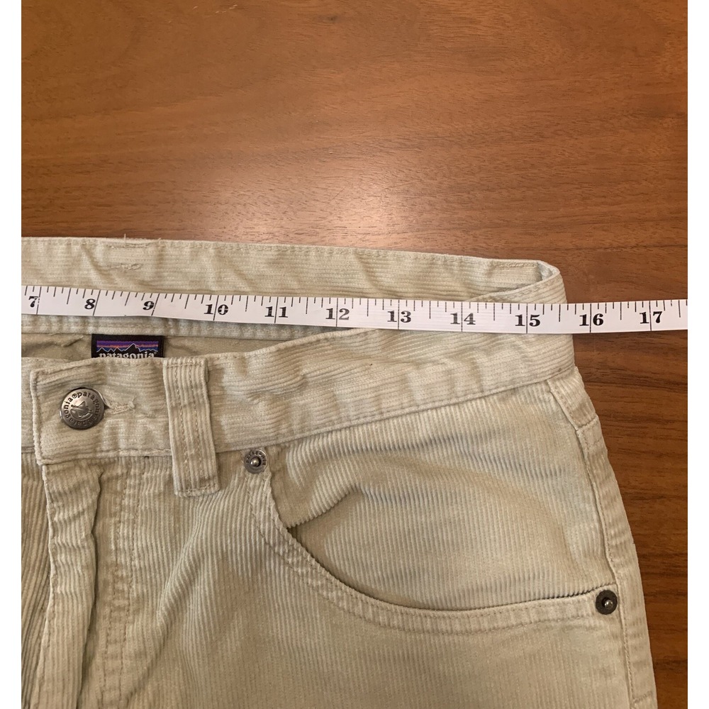 Patagonia Corduroy Pants Mens 30x31 Organic Cotton Beige Straight Gorpcore Cords - Picture 7 of 15
